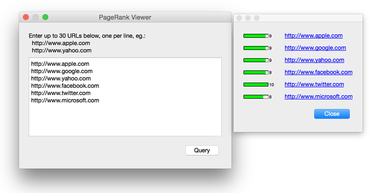 PageRank Viewer for Mac 5 full